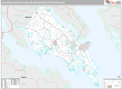 California-Lexington Park Metro Area Digital Map Premium Style